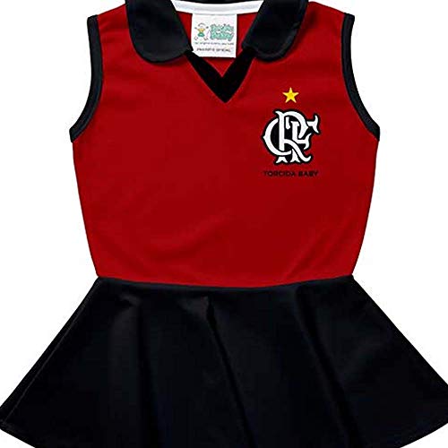 Vestido Flamengo Polo Bebê Torcida Baby M