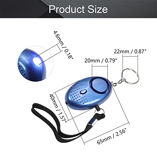 Image of Othmro Safe Sound Personal Alarm 4 Pack 120DB Personal Security Alarm Keychain with LED Lights, Emergency Safety Alarm for Women, Men, Children, Elderly Blue