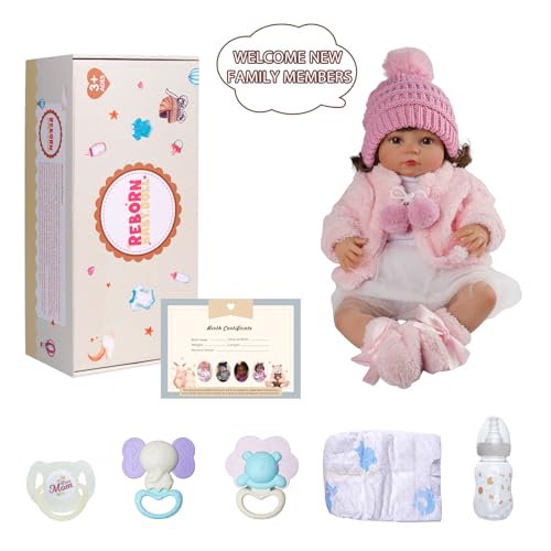 BABESIDE Reborn-Baby Puppe Mädchen Lebensecht 20 Zoll Kleinkind Realistisches Neugeborenen-Puppenmädchen mit offenen Augen Weicher Stoffkörper Baby-Puppe mit Haaren – Bild 8