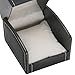 BAOPEND Luxury Single Watch Gift Box with Removable Pillow, PU Leather Single Watch Case Wristwatch Jewelry Storage Display Holder Cases for Men and Women (Black)