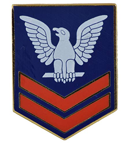 E-5 PETTY OFFICER 2ND CLASS LAPEL PIN OR HAT PIN - Size 1