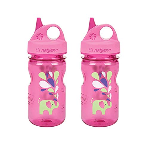 Nalgene Grip 'n Gulp, Elephant (Pink) - Set of 2