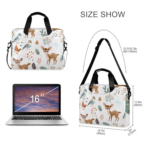 Bolsa para laptop con estampado de ciervo ALZA 13-15.6 pulg miniatura 5