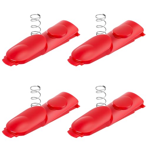 Threehoney 4 Pack Cleaner Head Clip Latch Tab Button with Spring Replacement Compatible with Dyson V7, V8, V10, V11, and V15 Vacuum Cleaner Electric Drive Replacement Parts Accessories