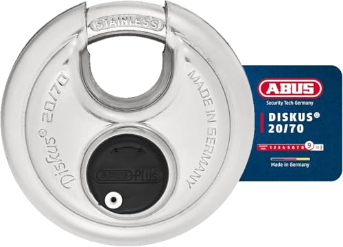 ABUS - Diskus 20/70 Padlock with Key (2.75') 70mm -...