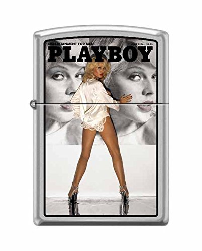 Zippo Playboy June 1983 Cover Satin Chrome Windproof Lighter RARE