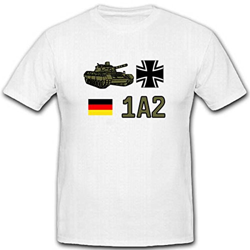 T-shirt Allemagne Leo 1A2 Drapeau Allemand Équipe d'Allemagne Blanc 5XL