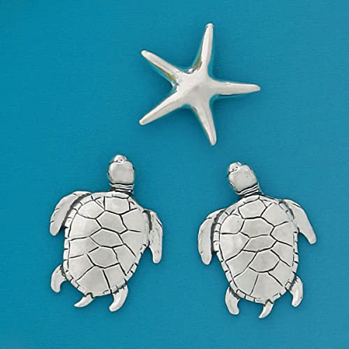 Imán mediano de peltre con tortugas marinas Basic Spirit miniatura 2