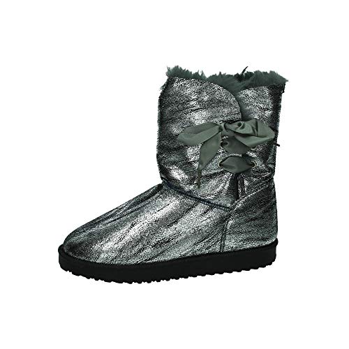 ZAPATOP C20-2 Botas CÓMODAS Mujer Botas Plata 38
