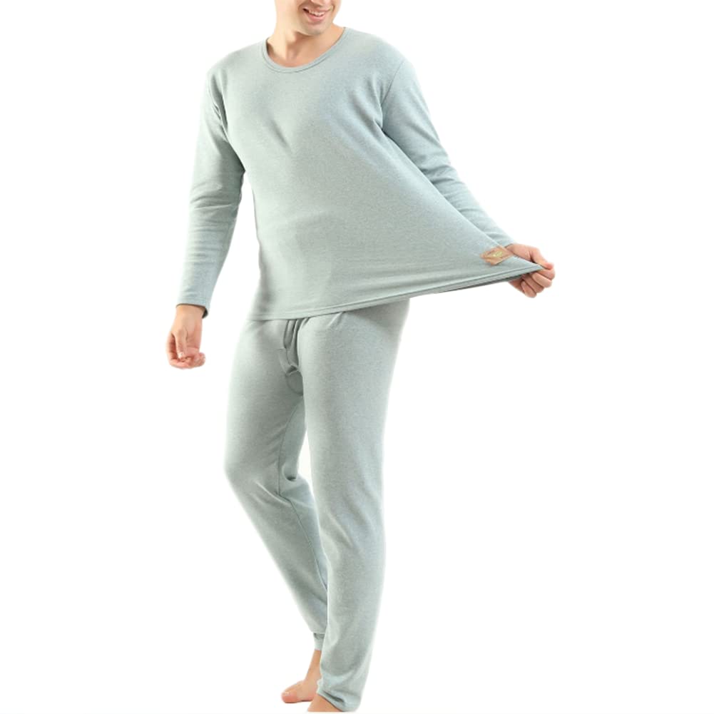 Men's Thermal Underwear with Inner Fleece Warm Ski Winter Set 3XL-9XL