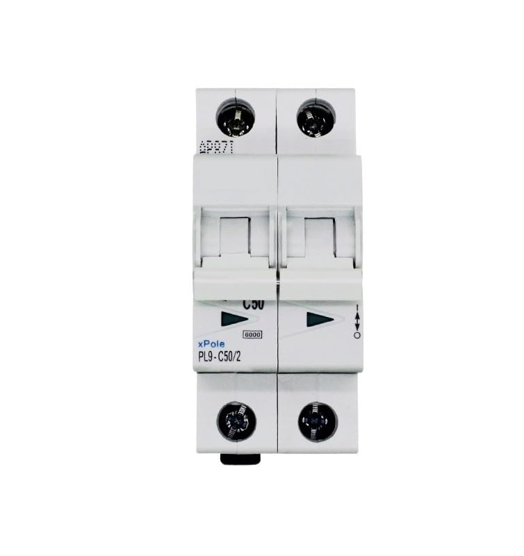 Disyuntor PL9-C50/2 6kA con corte magnético de alta capacidad contra cortocircuitos