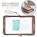 Brown Large Bible Cover Case for Women Leather, Bible Cases for Woman, Large PU Leather Bible Covers for Women w/Shoulder Strap, Zipper Closure, Ideal for Christian Art Gifts Bible Cover