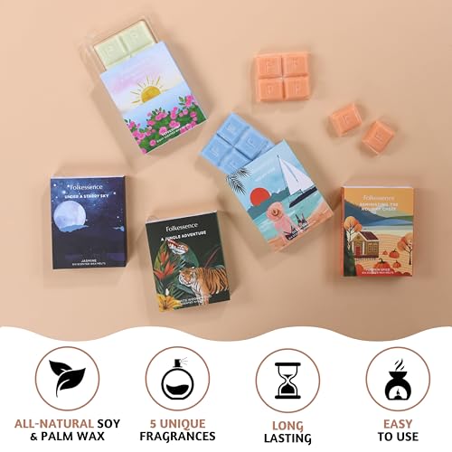 Folkulture-Wax-Melts-Wax-Cubes-Strong-Scent-Set-of-5-Scented-Wax-Melts-30pc-Candle-Warmer-Wax-Melts-or-Candle-Wax-Melts-Soy-Wax-Melts-for-Warmer-Candle-Melts-Pumpkin-Wax-Melts Folkulture Wax Melts Wax Cubes Strong Scent Set of 5 Scented Wax Melts 30pc Candle Warmer Wax Melts or Candle Wax Melts Soy Wax Melts for Warmer Candle Melts Pumpkin Wax Melts