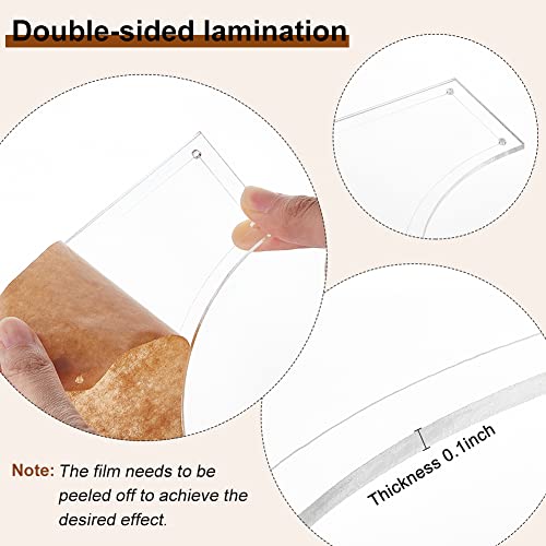 BENECREAT 10 Teiliges Quilt Acryl Schablonen Set, Transparente 2/3/4/5/6 Zoll Schneidelineale Mit Filmschutz, Für DIY Kitchen Art Craft