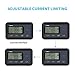 Renogy Monitoring Screen for 12V 30/50A DC MPPT on-board Battery Charger, Flush-mount with Backlit LCD, Real-time Tracking