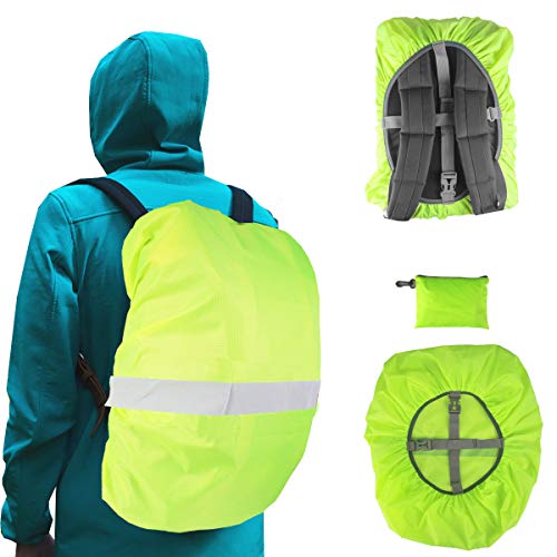 image for Frelaxy Hi-Visibility Backpack Rain Cover with Reflective Strip 100% W
