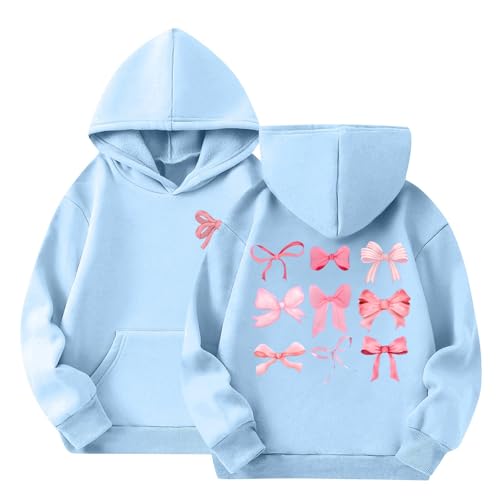 Girl Hoodie Kids Sweatshirts Hoodies Fall Fashion Long Sleeve Tops Cute Pullovers With Pocket 3-14 Years