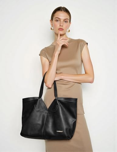 Image of Oversize Tote Bag for Women Shoulder Purses Hobo Bag Weekender Handbag with Wallet