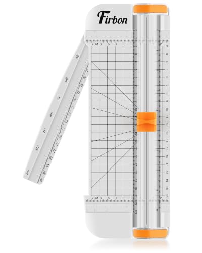 Image of Firbon A5 Paper Cutter, Small Straight Paper Trimmer with Side Ruler