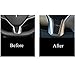 TopDall Steering Wheel Carbon Fiber Interior Sticker Compatible for Tesla Model S and Model X