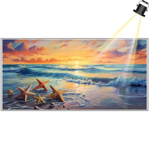Peinture Diamant Mer : Broderie 5D pour la Décoration Murale de Votre Salon