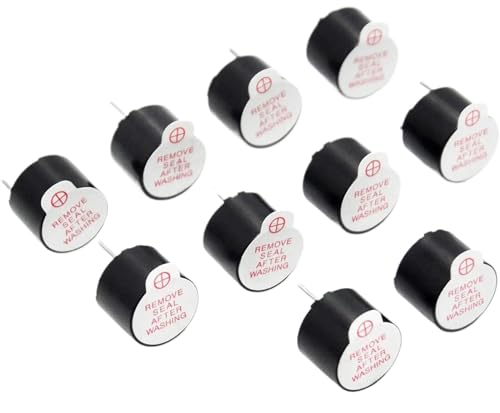 20pcs 3V 5V 12V Active Buzzer Magnetic Long Continous Beep Tone Alarm Ringer Active Piezo Buzzers(3V Division)