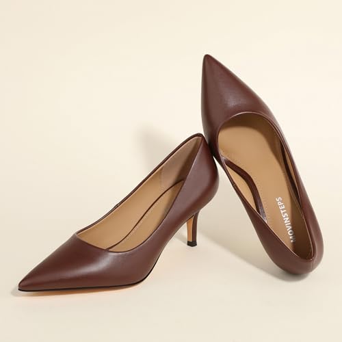 MOVINSTEPS Closed Pointed Toe Low Heels Pumps for Women Comfortable Classic Wedding Business Dressy Shoes 2.5 Inch4