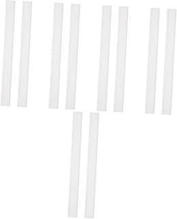 FRCOLOR 10 Pcs Wiper Strip Squeegee for Shower Glass Door Shower Squeegee Replacement Blade Squeegee Rubber Strip Silicone Squeegee Replacement Car Gift Man Window White