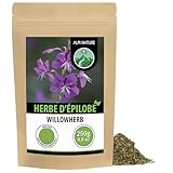 Alpi Nature Epilobe Tisane 250g, Saule Séché et Coupé avec Petites Fleurs, Épilobe Thé