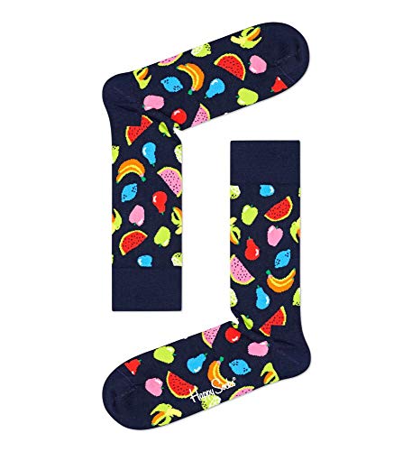 Happy Socks Colorful And Fun Navy Socks Gift Set For Men And Women Premium Cotton Socks 4 Pair Giftbox Size (10-13) #TOP1