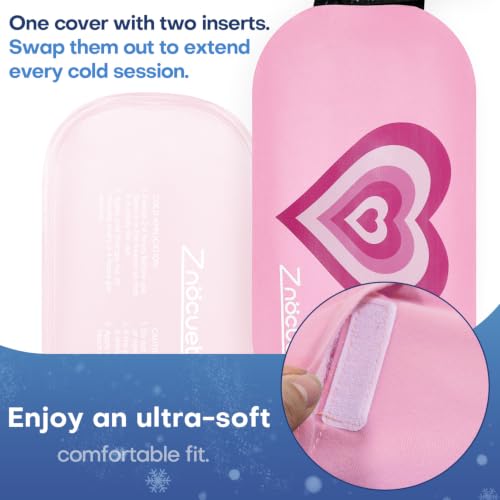 Image of Gel Ice Packs for Injuries Reusable 2 Packs Hot Cold Gel Wrap with Strap