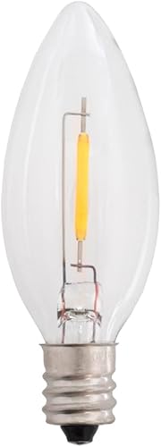 Miniatura 2 de Creative Hobbies Paquete de 25 bombillas LED de repuesto para lámparas eléctricas de velas, velas de ventana, candelabros equivalentes a 7 vatios,