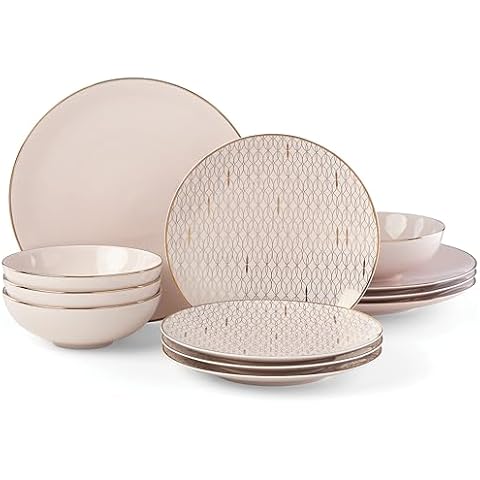 Lenox Blush Trianna 12-Piece Dinnerware Set Cover