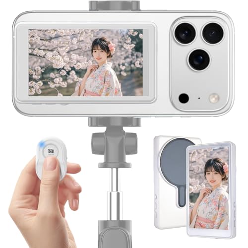 MYFEELGAGA X}zp B胂j^[ y 4K 1080PΉ ~[Oڑ Wi-Fi[gp Xs[J[t iPhone17Ή iPhone/AndroidΉ wʃJj^[ Ύt magsafeΉ Vlog/