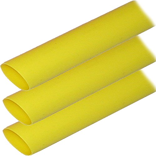 Ancor 307906 Marine Grade Electrical Adhesive Lined Heat Shrink Tubing (1-Inch Diameter, 6-Inches Long, Yellow, 3-Pack)