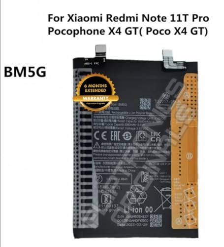 Image of BM5G Battery for Xiaomi Poco X4 GT 22041216G Battery with 6 Month Warranty**** (I41)