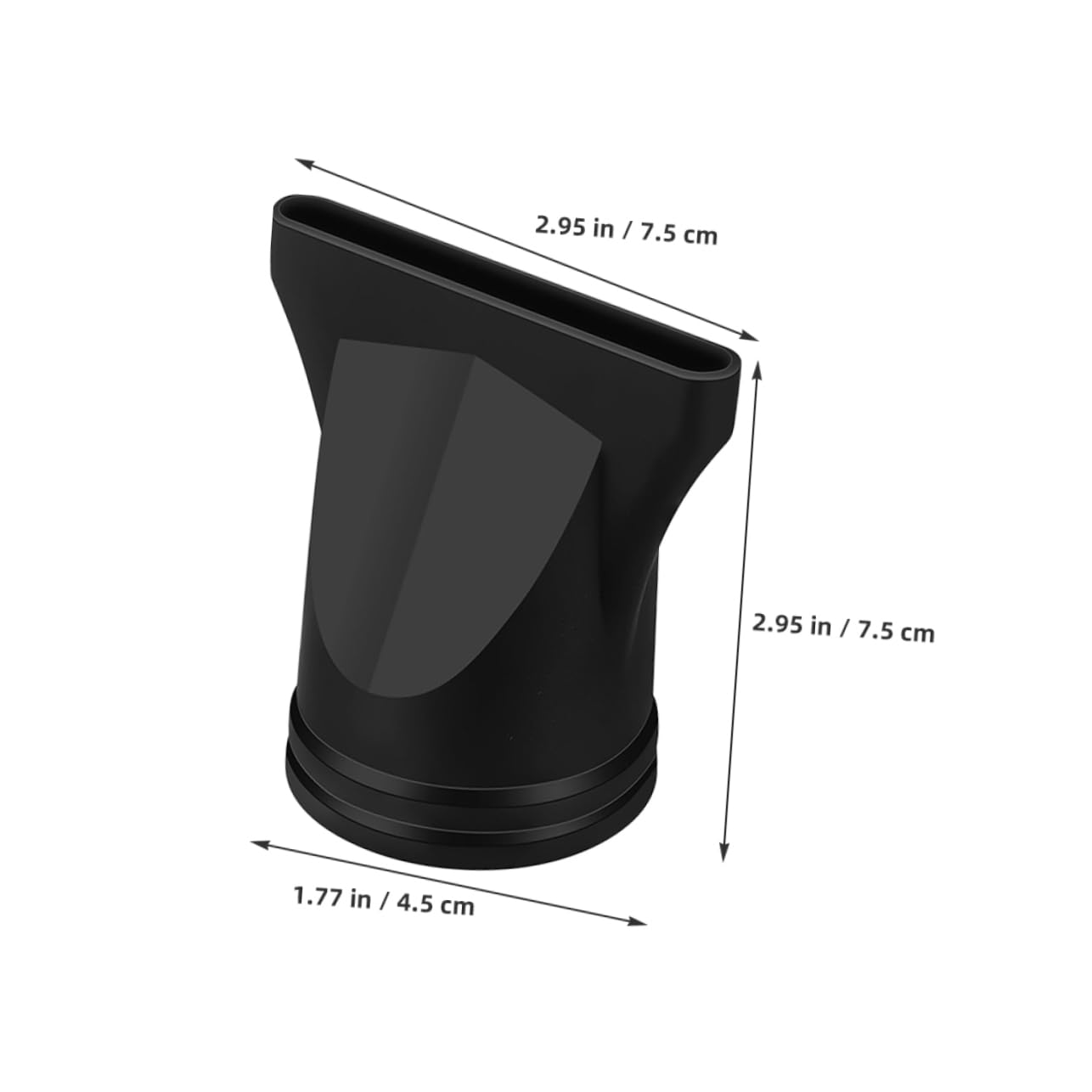 PartyKindom 5 Pcs Hair Dryer Diffuser Attachment Plastic Nozzle for Hair Dryers Black Easy to Install