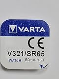 Varta pila de óxido de plata para, V321 (SR65), 1,55 voltios13 mAh, diámetro de la pila: 6,8 mm, Altura: 1,65 mmEn blíster de 1-321101111