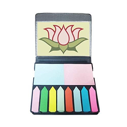 Autocollant marqueur de page lotus bouddhisme en couleur pour livre et carnet