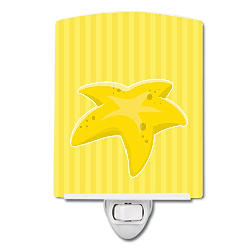 Caroline's Treasures BB8640CNL Starfish Ceramic Night Light Compact, UL-Certified, Ideal for Bedroom, Bathroom, Nursery, Hallway, Kitchen, 6x4x3, Multicolor image 4