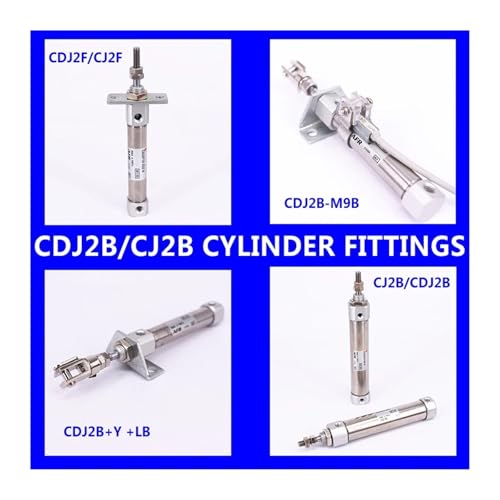 Cylindre à air double effet CDJ2B10 mini vérin pneumatique compact - 3