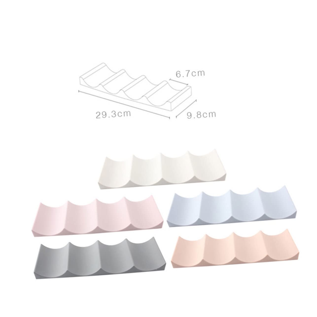 Cabilock 2pcs European Style Plastic Wine Rack Tabletop Bottle Holder Mat for Kitchen Storage Random Color