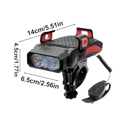Support Vélo pour Téléphone Éclairage LED Antichoc Réglable 360 - 5