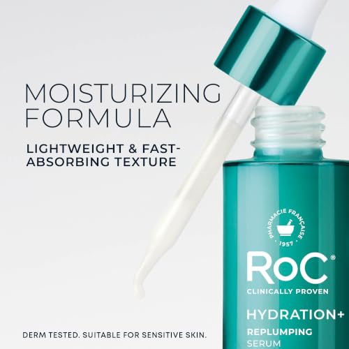 RoC Hydration+ Hyaluronic Acid Serum For Face, Hydrating and Plumping, 1oz - image 6