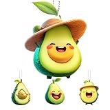 Genérico de la bolsa de aguacate - lindo, agacate de dibujos animados, decorativos, colgantes de aguaate | Acrylic Toy 2D para cumpleaños de Valentine de mochila, teléfonos móviles