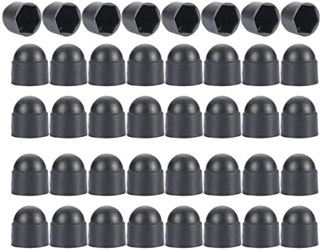 M16 (24mm Wrench) Plastic Nut and Bolt Protection Dome Cover, Hex Nut Protective Caps Cover, No Thread, 40 PCS