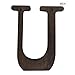 agreenworld Large Wood Letters for Wall Decor, Rustic 3D Wooden Alphabets Block Word Sign, DIY Freestanding and Hanging Monogram Letter for Home Bedroom Office Wedding Party (U)