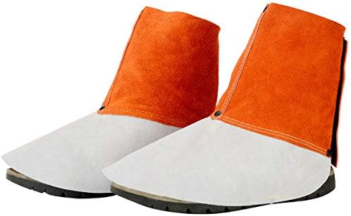 QeeLink Polainas para Soldador de Cuero, Cubrebotas de Soldadura ...
