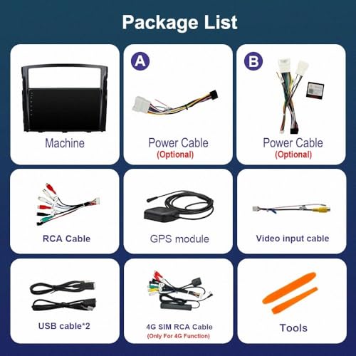 Radio de coche para Mitsubishi Pajero 4 multimedia V80 Android Auto y WiFi Bluetooth 7