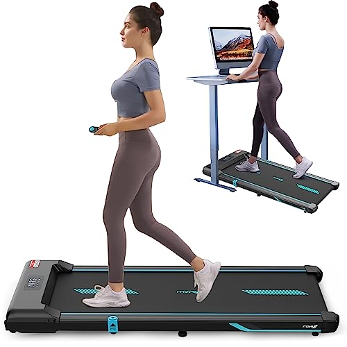 Image of Under Desk Treadmill, 3HP Walking Pad Treadmill Under Desk 2 in 1 with Remote Control, Treadmills for Home Exercise, Walking Running Jogging Machine, LED Display, Free Installation